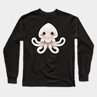 Cute Squid happy Long Sleeve T-Shirt